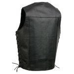 Event Leather EL5315T Men’s Black Classic Side Lace Biker Vest in Big and Tall Sizes - Image 10