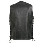 Event Leather EL5360TALL Men’s Side Lace Vest with Denim Style Pockets Tall Sizes - Image 9