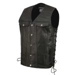 Event Leather EL5360TALL Men’s Side Lace Vest with Denim Style Pockets Tall Sizes - Image 12