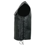 Event Leather EL5360TALL Men’s Side Lace Vest with Denim Style Pockets Tall Sizes - Image 8