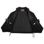 Event Leather EL5391 Men’s Tall Sizes Black Leather 10 Pocket Side Lace Vest - Image 7