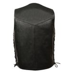 Event Leather EL5397TALL Black Motorcycle Leather Vest for Men Tall Sizes – Riding Club Adult Motorcycle Vests - Image 2