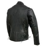 Event Leather EL5410 Men’s Black Side Lace Scooter Jacket with Vents – Motorcycle Riding Jackets - Image 11