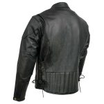 Event Leather EL5410 Men’s Black Side Lace Scooter Jacket with Vents – Motorcycle Riding Jackets - Image 10