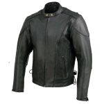 Event Leather EL5410 Men’s Black Side Lace Scooter Jacket with Vents – Motorcycle Riding Jackets - Image 12