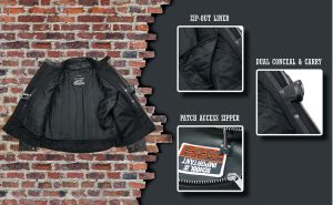 Event Leather EL5410 Men’s Black Side Lace Scooter Jacket with Vents – Motorcycle Riding Jackets - Image 5