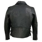 Event Leather EL5411 Men’s Black Classic Side Lace Motorcycle Leather Jacket – Motorcycle Riding Jackets - Image 14