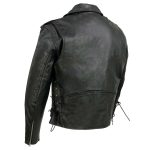 Event Leather EL5411 Men’s Black Classic Side Lace Motorcycle Leather Jacket – Motorcycle Riding Jackets - Image 18