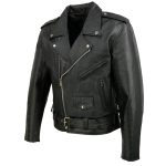 Event Leather EL5411 Men’s Black Classic Side Lace Motorcycle Leather Jacket – Motorcycle Riding Jackets - Image 17