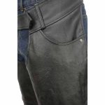 Event Leather EL1101 Men’s Black Leather Classic Chaps with Jean Pockets - Image 9