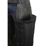 Event Leather EL1101 Men’s Black Leather Classic Chaps with Jean Pockets - Image 13
