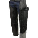 Event Leather EL1101 Men’s Black Leather Classic Chaps with Jean Pockets - Image 14