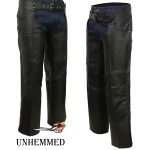 Event Leather EL1101 Men’s Black Leather Classic Chaps with Jean Pockets - Image 10