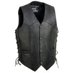 Event Leather’s ELM3900 Men’s 100% Genuine Motorcycle Leather Vest | Biker Vests with Embossed Eagle | Live To Ride - Image 6