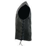 Event Leather’s ELM3905 Men’s ‘Mayhem’ 100% Genuine Motorcycle Leather Vest | Biker Vests with Embossed Skull & Wing - Image 8