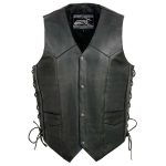 Event Leather’s ELM3905 Men’s ‘Mayhem’ 100% Genuine Motorcycle Leather Vest | Biker Vests with Embossed Skull & Wing - Image 13