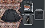 Event Leather ELM3910 Men’s Black Motorcycle Leather Riders Club Style Vest w/ Dual Closure - Image 5