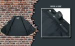 Event Leather ELM3920 Men’s Black Leather Pre-Patched Bikers Vest w/ 6 Pockets – 23 Patches and Side Laces - Image 4
