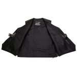 Event Leather ELM3930 Men’s Black Motorcycle Riders Leather Vest w/ 9 Patches and Adjustable Side Laces - Image 7