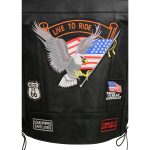 Event Leather ELM3930 Men’s Black Motorcycle Riders Leather Vest w/ 9 Patches and Adjustable Side Laces - Image 10