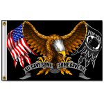 Hot Leathers FGA1019 All Gave Some Eagle Flag