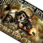 Hot Leathers FGA1046 Skull Soldier Flag - Image 2