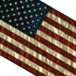 Hot Leathers FGA1068 Vintage American Flag - Image 2
