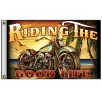 Hot Leathers FGA1070 Riding the Good Life Flag