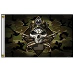 Hot Leathers FGA1072 Camo Skull Flag 3 Foot x 5 Foot