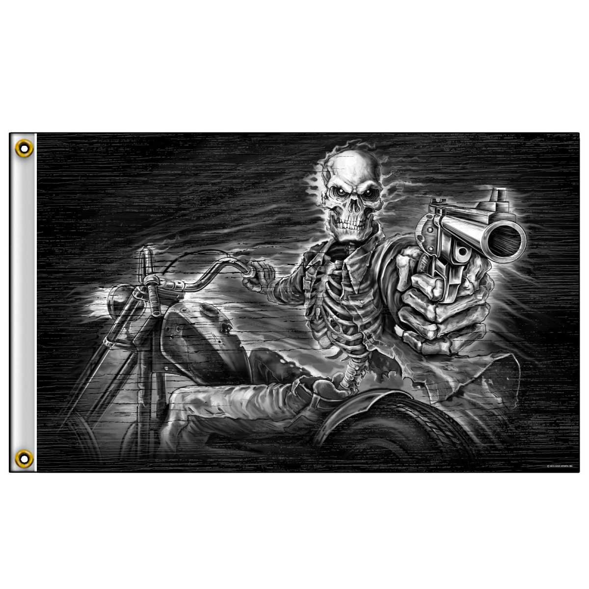 Hot Leathers FGA1075 Assassin Rider Flag 3’X5′