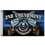 Hot Leathers FGA1077 Crossed Pistols Flag 3’X5′