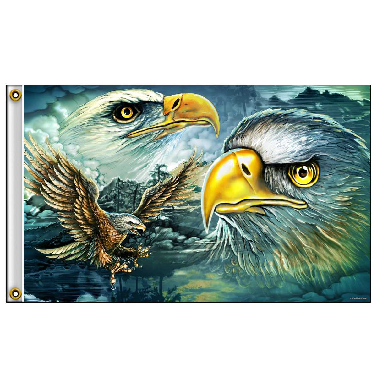 Hot Leathers FGA1078 Eagle Majestic Flag 3’X5′