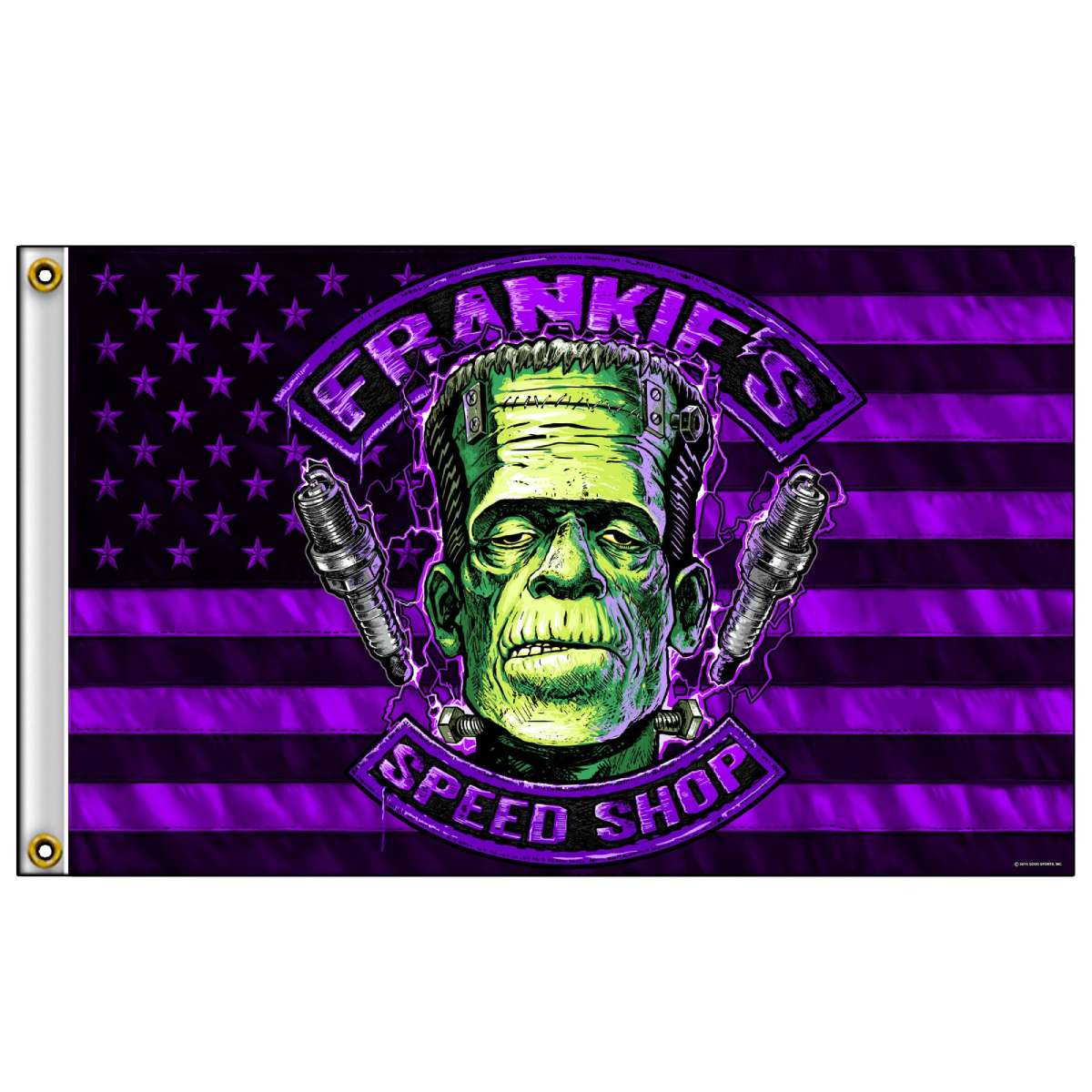 Hot Leathers HWH1080 Frankie’s Speed Shop Flag