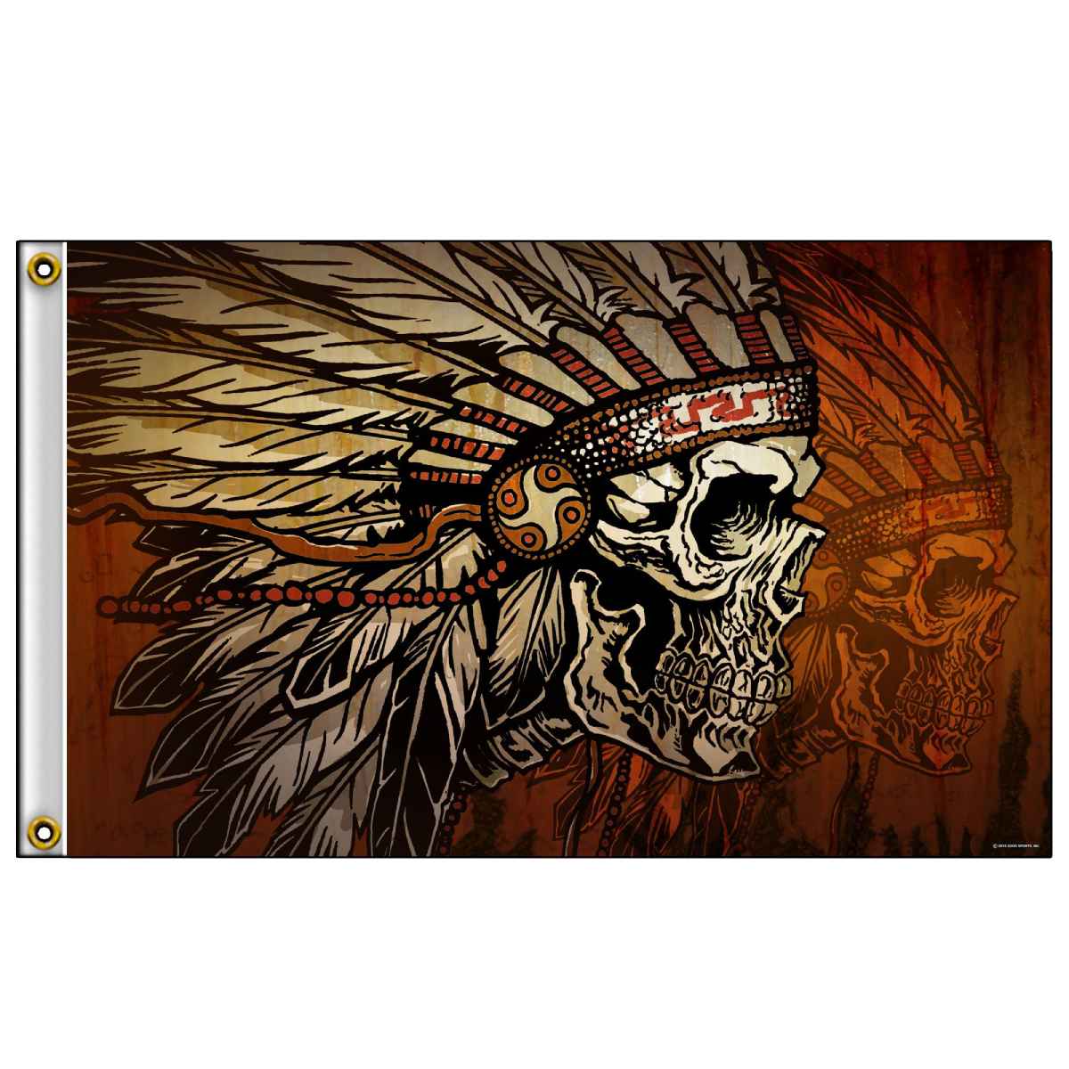 Hot Leathers FGA1081 Headdress Earthtones Flag 3’X5′