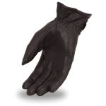 First Manufacturing FI128GL Men’s Motorcycle Leather Patrol Riding Gloves - Image 2