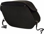 First Manufacturing FIBAG8009 Black Leather Mountable Motorcycle Saddlebags - Image 3