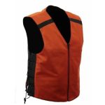 First Manufacturing FIM675CSL Men’s Leather Reversable Motorcycle Vest - Image 2