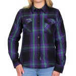 Hot Leathers FLL3006 Ladies ‘Voodoo’ Flannel Long Sleeve Shirt