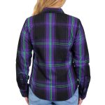 Hot Leathers FLL3006 Ladies ‘Voodoo’ Flannel Long Sleeve Shirt - Image 2