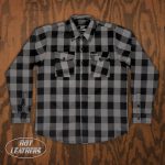 Hot Leathers FLM2001 Men’s Black and Gray Long Sleeve Flannel Shirt - Image 7