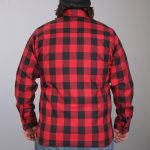 Hot Leathers FLM2002 Men’s Black and Red Long Sleeve Flannel Shirt - Image 2