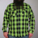 Hot Leathers FLM2005 Men’s Black and Green Long Sleeve Flannel Shirt