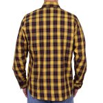 Hot Leathers FLM2036 Men’s Yellow Red and Black Long Sleeve Flannel Shirt - Image 3
