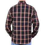 Hot Leathers FLM2038 Men’s Black Tan and Red Long Sleeve Flannel Shirt - Image 2