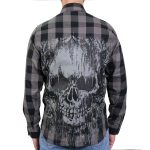 Hot Leathers FLM2101 Men’s Grave Rub Flannel Long Sleeve Shirt