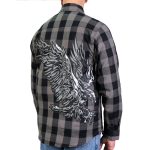 Hot Leathers FLM2102 Men’s Tribal Eagle Flannel Long Sleeve Shirt