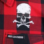 Hot Leathers FLM2103 Men’s Skull and Bones Flannel Long Sleeve Shirt - Image 4