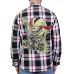 Hot Leathers FLM2104 Men’s Bobber Monster Flannel Long Sleeve Shirt