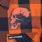 Hot Leathers FLM2108 Men’s Ancient Skull Flannel Long Sleeve Shirt - Image 5