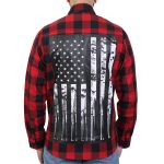 Hot Leathers FLM2110 Men’s Bullets Flannel Long Sleeve Shirt